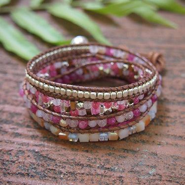 Confidence Pink Agate Bracelet-Your Soul Place